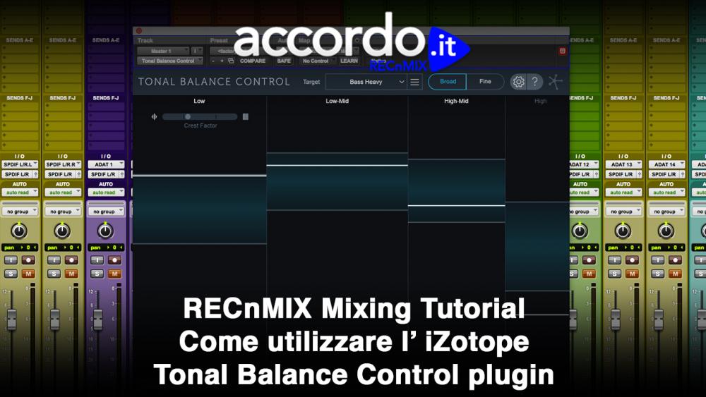 tonal balance control for mixing or mastering